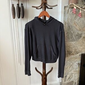 Skims French Terry Modal Classic Black Hoodie